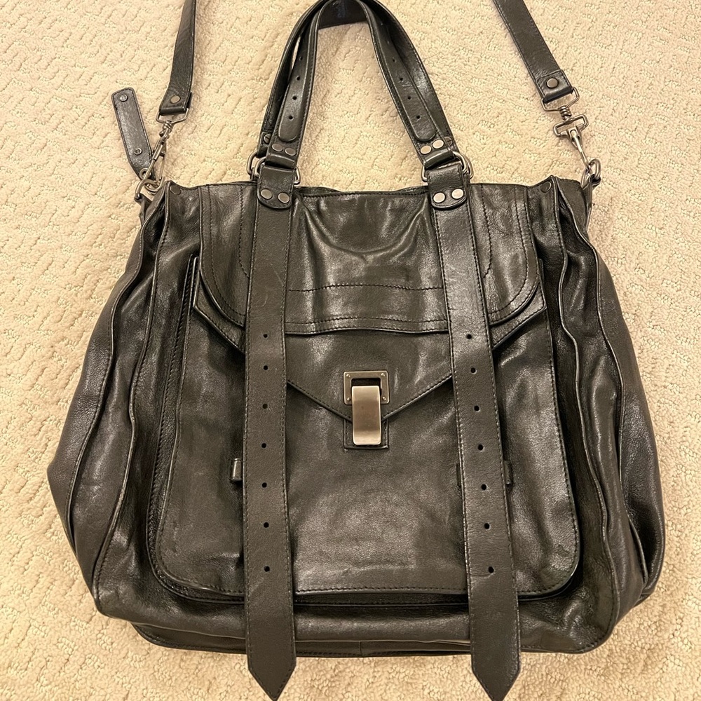 Proenza Schouler Ps1 Crossbody Bag with silver hardware